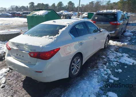 2015 Infiniti Q50 Premium from USA, damaged, VIN JN1BV7AP6FM354740